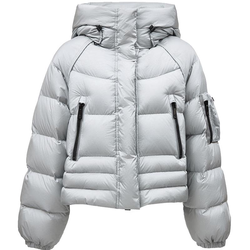 ONLY Women's 90% Duck Down Short Hooded Puffer Jacket