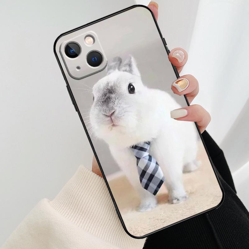 Baby Rabbits Bunny Phone Case For iPhone 17 Pro Max 14 13 12 11 15 16 Pro Max mini 16 15 Plus 16e 17 Air Cover