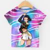 Nuovo film coreano KPop demon Huntrix girl t-shirt, trendy 3D manica corta per bambini, top abbigliamento bambini