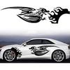 1 Set Fire-Breathing Dragon Graphics Car Side Body Vinyl Decal Flame Dragon Racing Sports Sticker Scratch Hidden Car Exterior Decoration Accessories