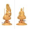 Hanro Art Carving Buddhist Buddhist Altar Boxwood Wood Lotus Flame Year of the Protective Protection from Evil H x W x Statue, Acala, Statue, Carving,