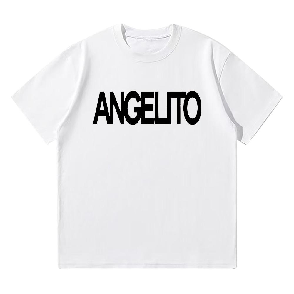 

Bad Gyal Angelito Tee Rapper Bad Gyal Hip Hop T Shrit Trendy Women s Short Sleeves Tops Harajuku Cotton Men s Casual Y2K Clothes L білий