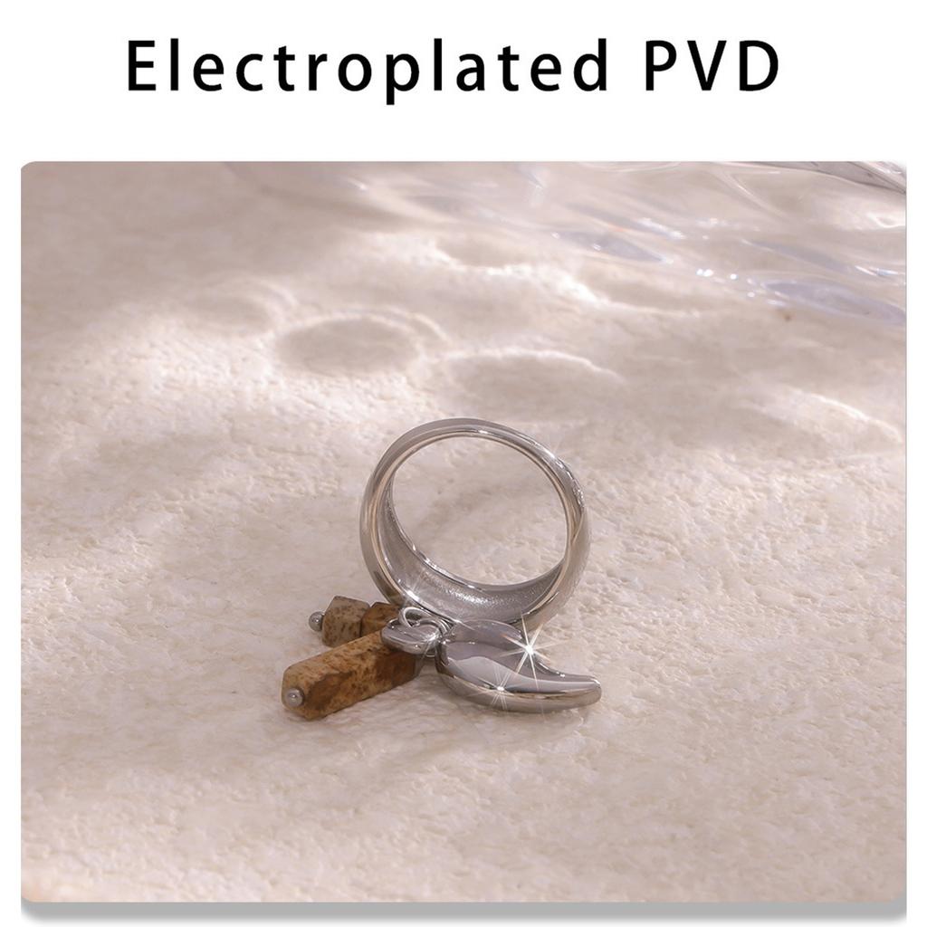 Elegant Waterdrop Tassels Rings Unique Fashion Jewelry Rings with Waterdrop Tassel Designs for Daily Wear Party