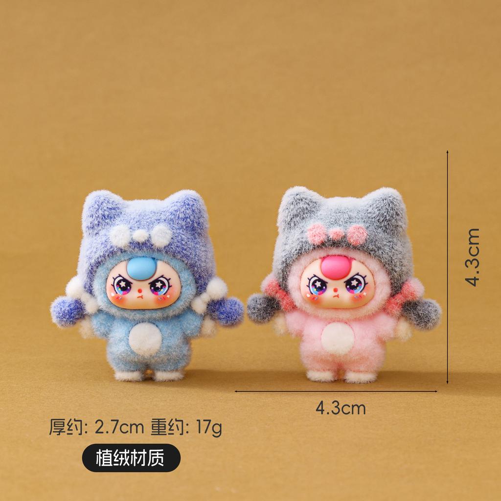 9pcs/Set Baby Three Figure Toy Mini Rabbit Figurine Desktop Decoration Model Ornaments Toys Boys Girls Christmas Gifts