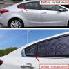 For KIA Forte K3 2013-2018 ABS Plastic Carbon Fiber Rear Window Quarter Louver Cover Side Vent Trim Car Adhesive Accessories