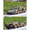 1/24 Lambor Sian FKP37 Legierung Druckguss Sport Auto Spielzeug Modell Simulation Heckflügel Lift Pull Back Modell Ornament Junge Geschenk Sammlung