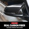 Real Carbon Fiber Replacement Cowhorn Rear View Side Mirror Cover For BMW 1 2 3 4 Series F20 F21 22 F23 F30 F35 Car Accessories