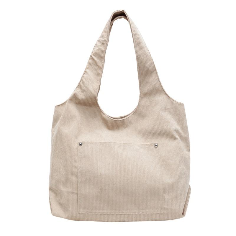 Bag women's new trendy fashion velvet shoulder tote simple large-capacity armpit bag