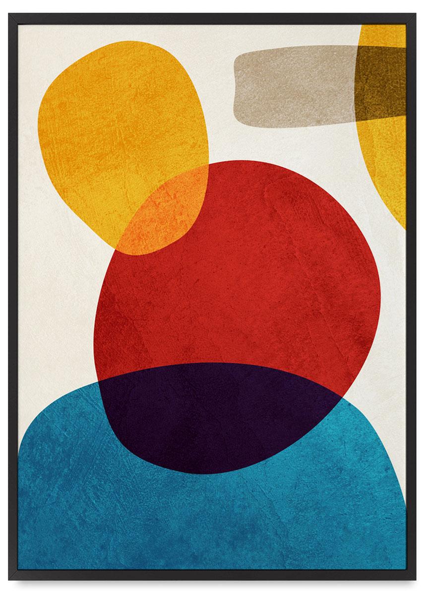 

Plakat kolorowa abstrakcja obraz na ścianę 21x30 cm