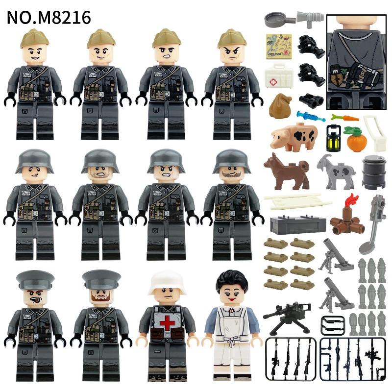 Expeditionary force police weapons field troops soldiers special police military small particle building blocks doll Boy toy