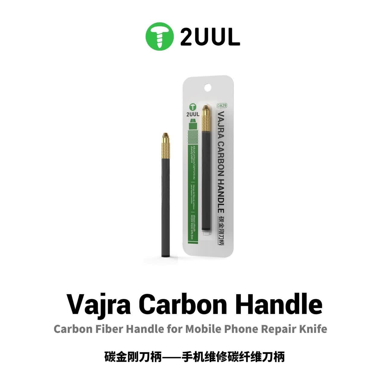 

2UULVajra Carbon Fiber Handle for Mobile Phone Repair Knife: Lightweight for Precision красный