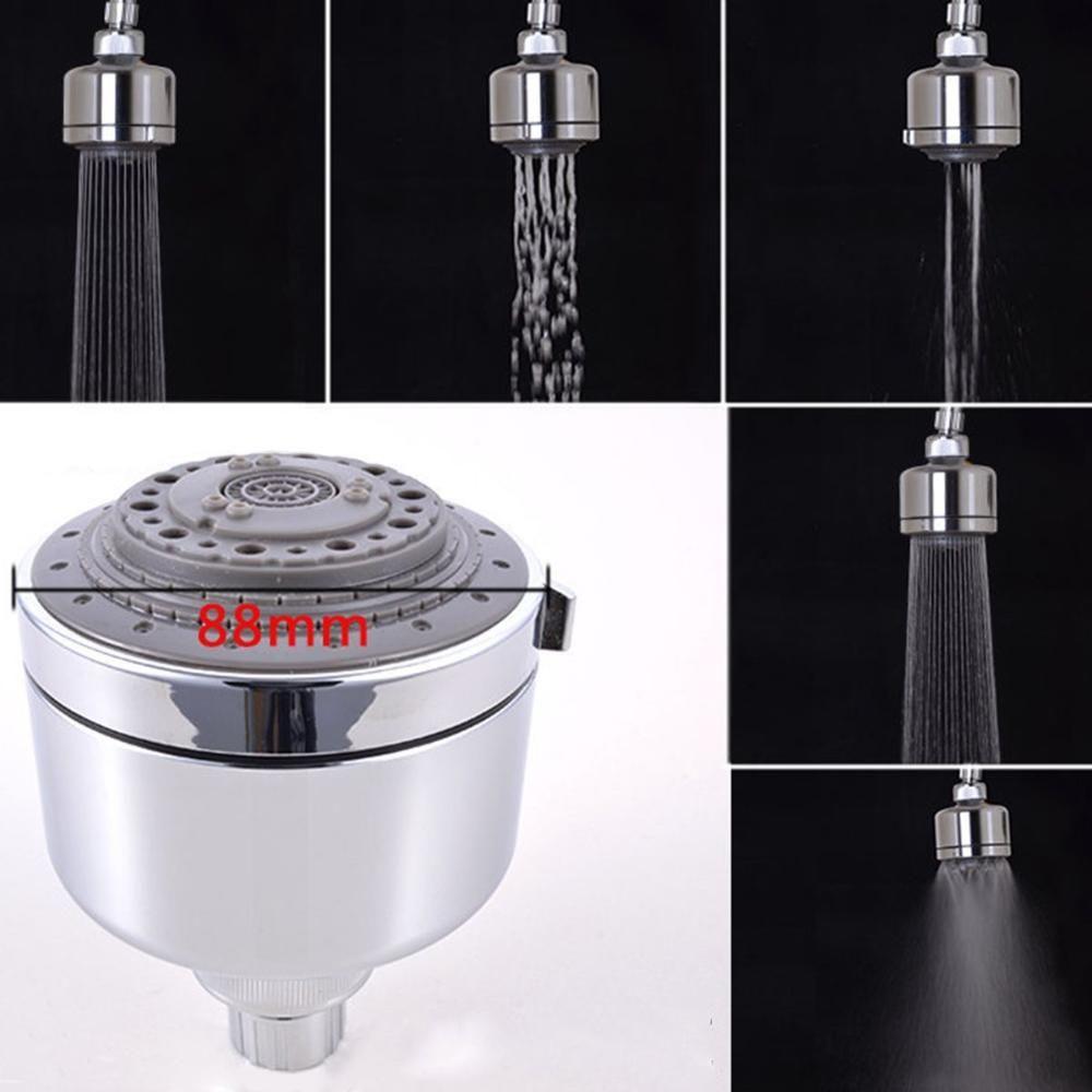 Water Saving Pressurized 5 Function Bathroom SPA Rainfall Shower Head Nozzle Sprinkler Sprayer Faucet