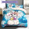 Diddl the Jumping Mouse5 Pattern Bedding Quilt Set  Home Decoration  Gift (1 * Duvet Cover + 2 * Pillowcase  Without Core)
