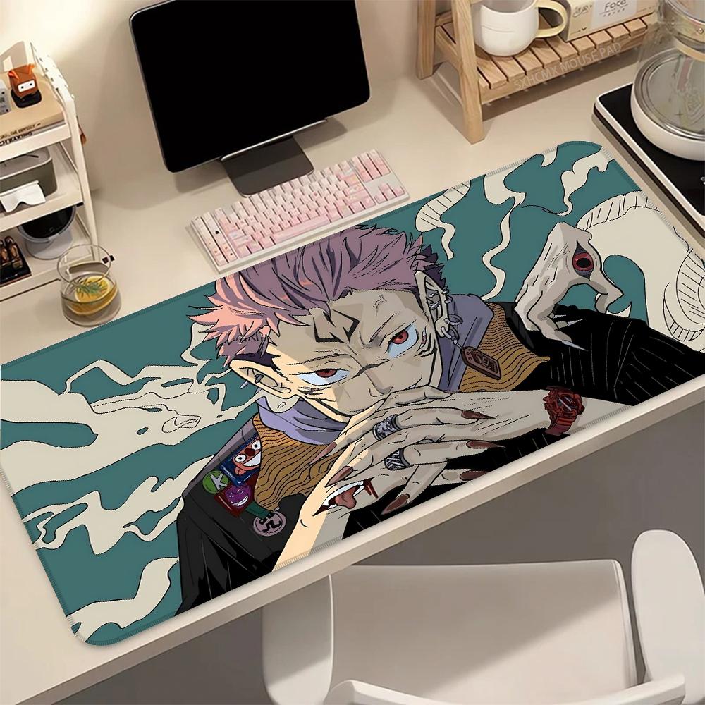 JJujutsu KKaisen Ryomen Sukuna Anime XXL Gaming Mouse Pad Desk Mat Non Slip Rubber Base Smooth Surface Laptop PC Accessories