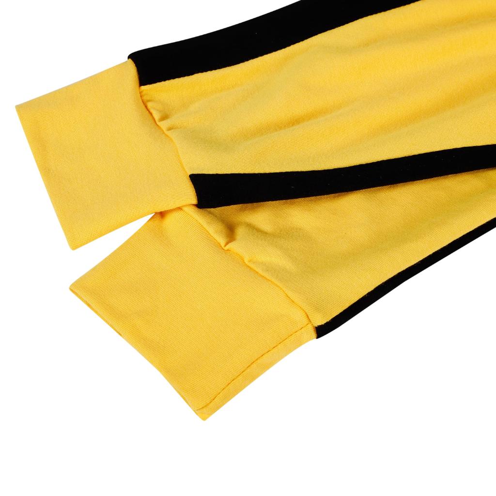 Bruce Lee Game of Death Tracksuit Coverall Jersey Cosplay Bill Shaolin No [kitamurasyokai] [Kill Soccer] (L, Nunchaku)