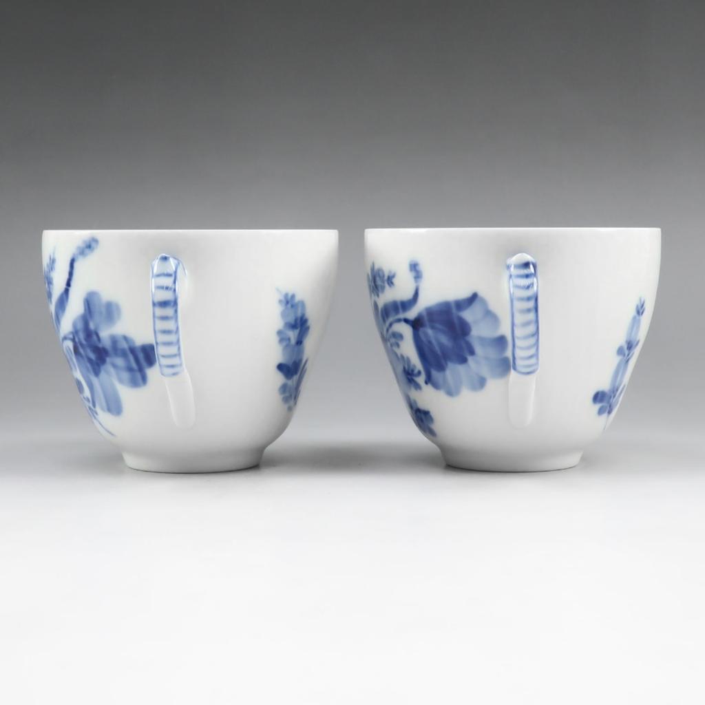 Royal Copenhagen Blue Flower Curve Tableware Cup & saucer x2 _ Used