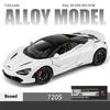 Super Sportcar Toy Simulation 1/24 McLaren 720s Car Model Alloy Die Cast with Sound Light Pull Back Toys Vehicles Models Children Gifts