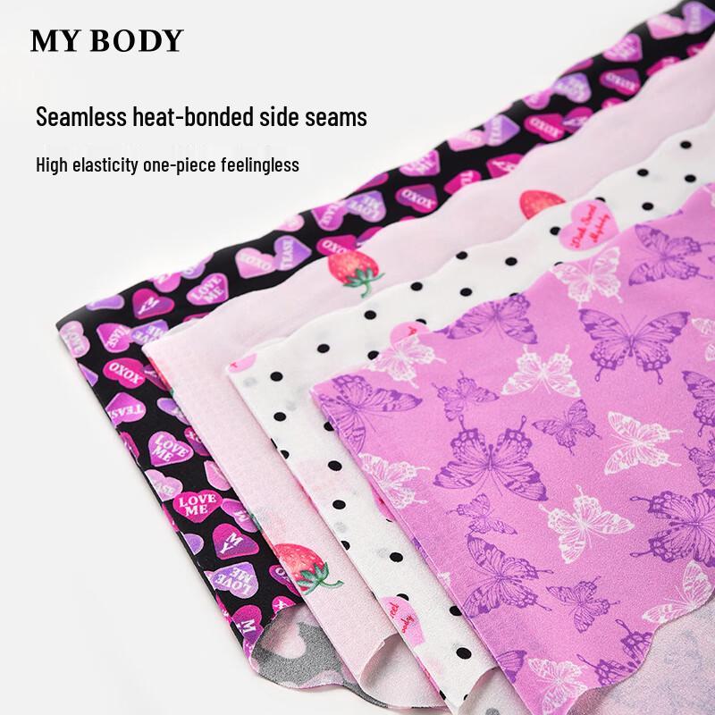 Mybody Women's Modern Print Seamless Briefs