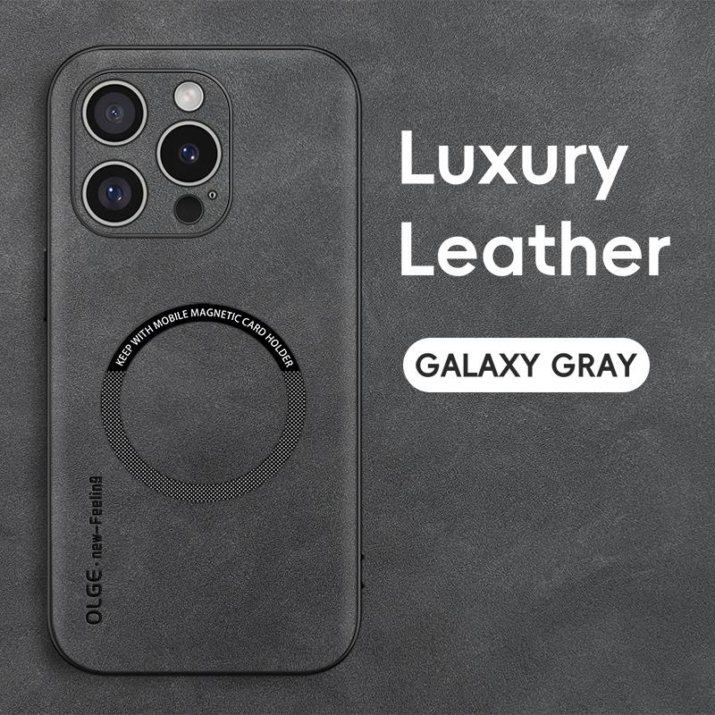 Magnetic For Magsafe Leather Case For iPhone 16 15 14 Pro Max 12 13 Pro Max 11 Luxury Wireless Charge Soft Edge Hard Phone Cover