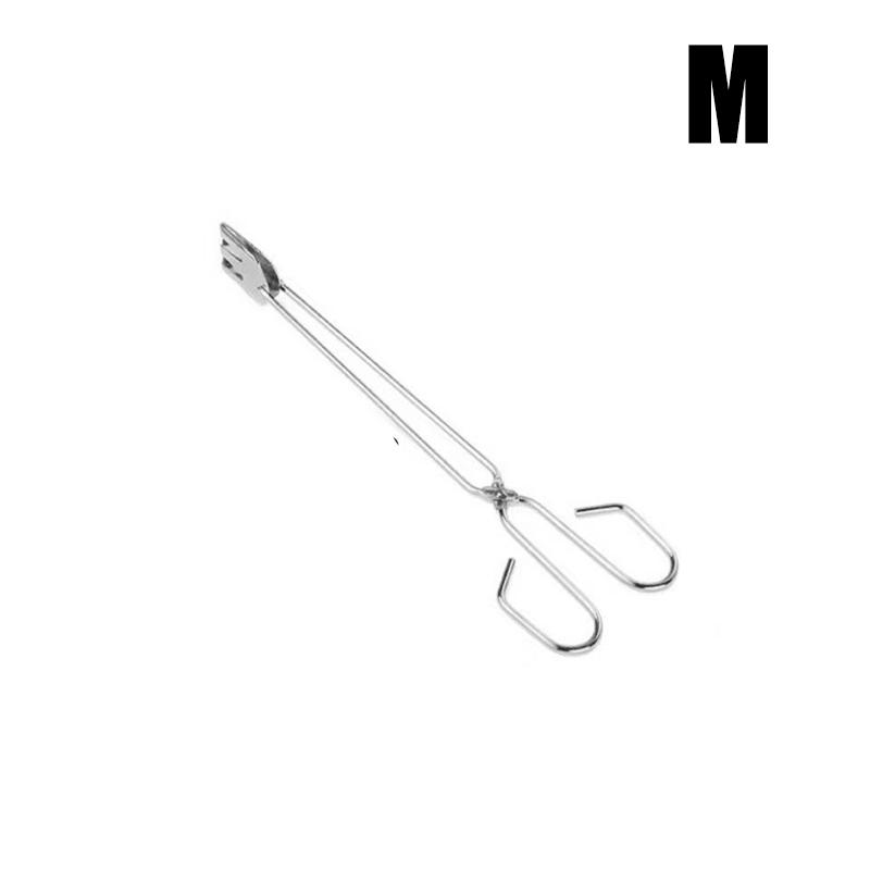 1/3 Multifunctional Grill Tongs Stainless Steel Grilled Food Clip    Vegetable Meat Charcoal Tongs Outdoor Convenient BBQ Tools
