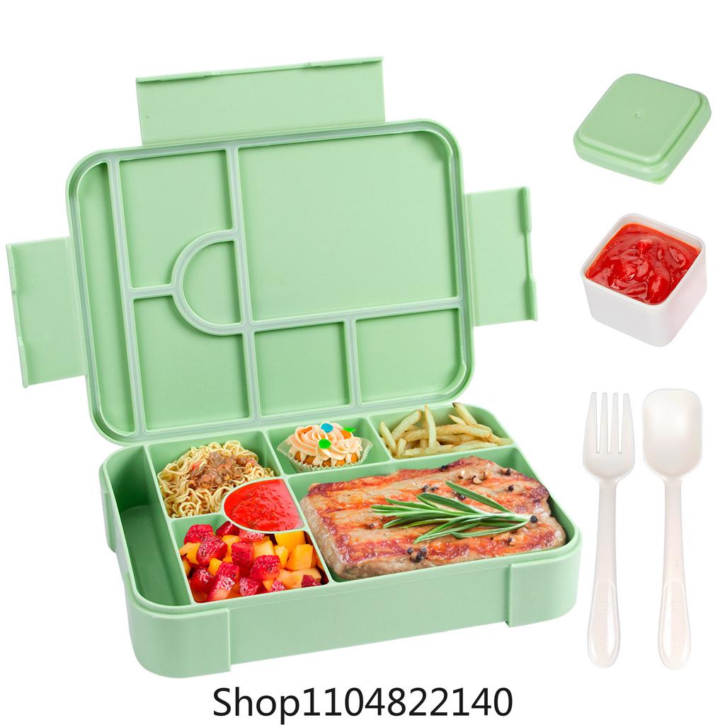 Adorable Kids Lunch Box Student Microwave Safe Travel Bento Box Picnic Container Portable Leak Proof Fruit Salad Bento Box Adult