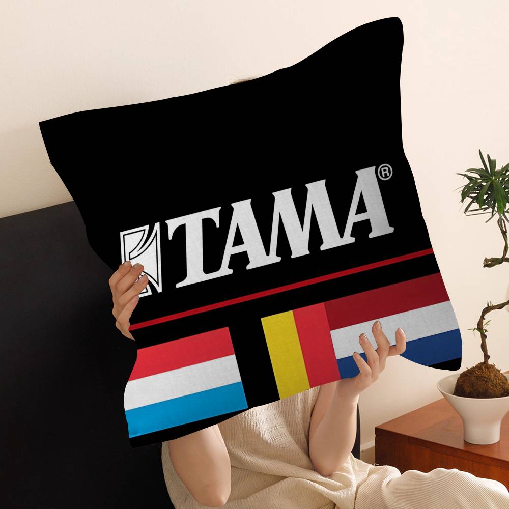 Stylish T-TAMA Drum Pillowcase toon Gift Cushion Cover Bedroom Home Sofa Chair Seat Decor pillow case