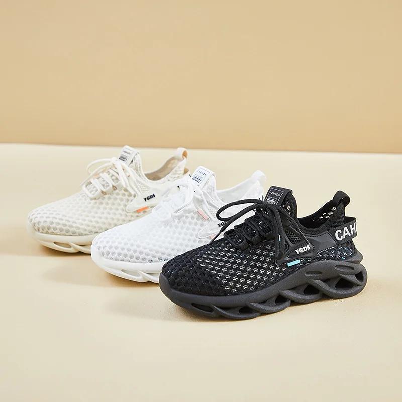 2024 Women's Casual Sports Shoes Comfortable and Breathable Thick-soled Shoes Fashionable Women's Lace-up Running Sports Shoes