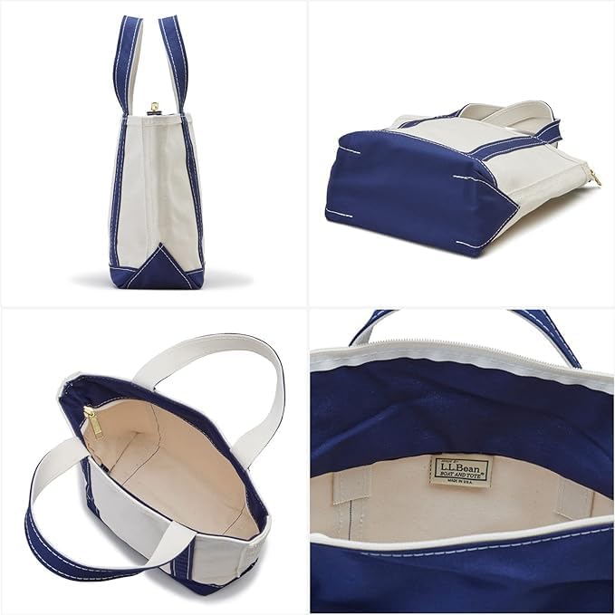 LL Bean Boat and Tote Zip Seasonal Regular Graphite Gray Bag, Top, Small, Color (1000200449)