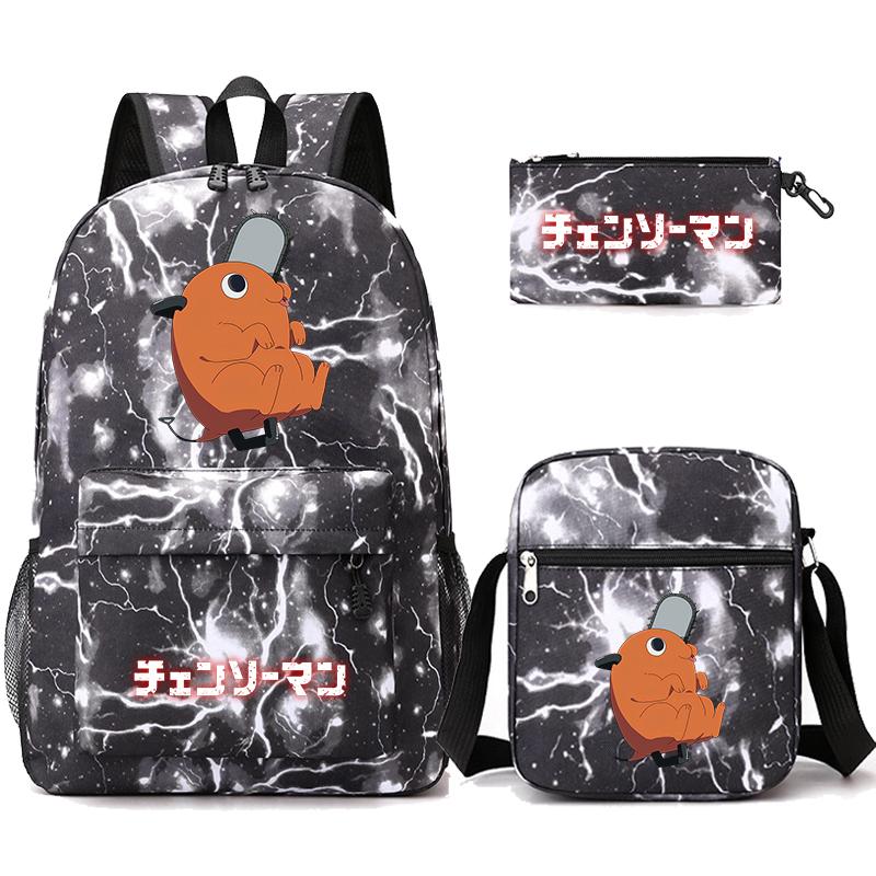 3 Teile/satz Anime Gedruckt Rucksack Sharingan Jugendliche Große Kapazität Cartoon Student Schul Mädchen Zurück Zu Schule Tasche