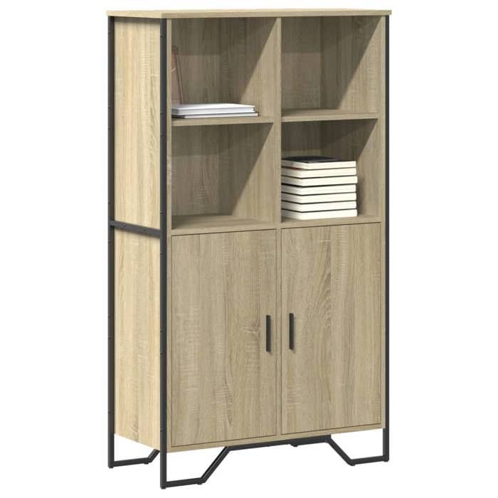 VidaXL Highboard Sonoma Oak 79.5x35.5x137.5 Cm Engineered Wood, Sideboard, Storage Furniture, High Cabinet, Cabinet, 3295308