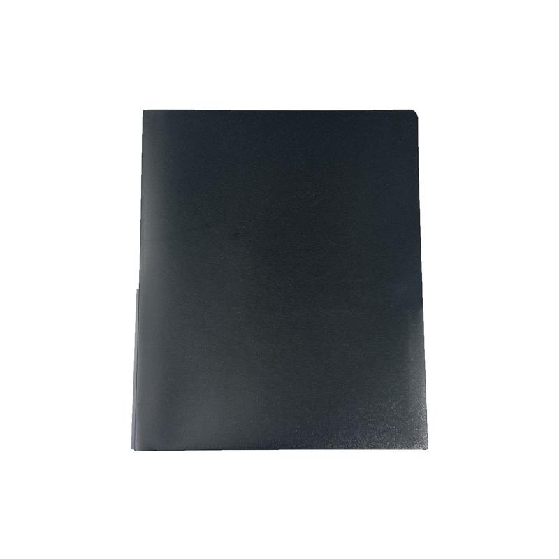 Solid Color A4 Double-Sided Pocket Document Binder, Thickened PP Plastic Storage Folder