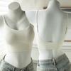Backless Sling Tank Top Underwear for Women Summer Thin Push-Up Padded Outerwear Inner Top