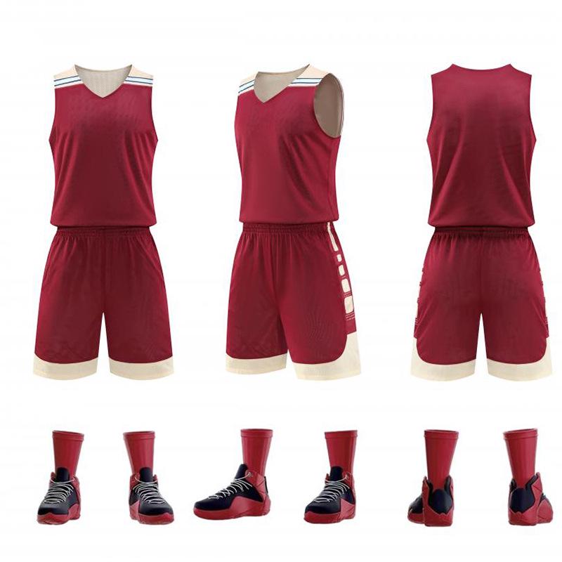 Schnelltrocknende Atmungsaktive Herren Custom Basketball Team Uniform