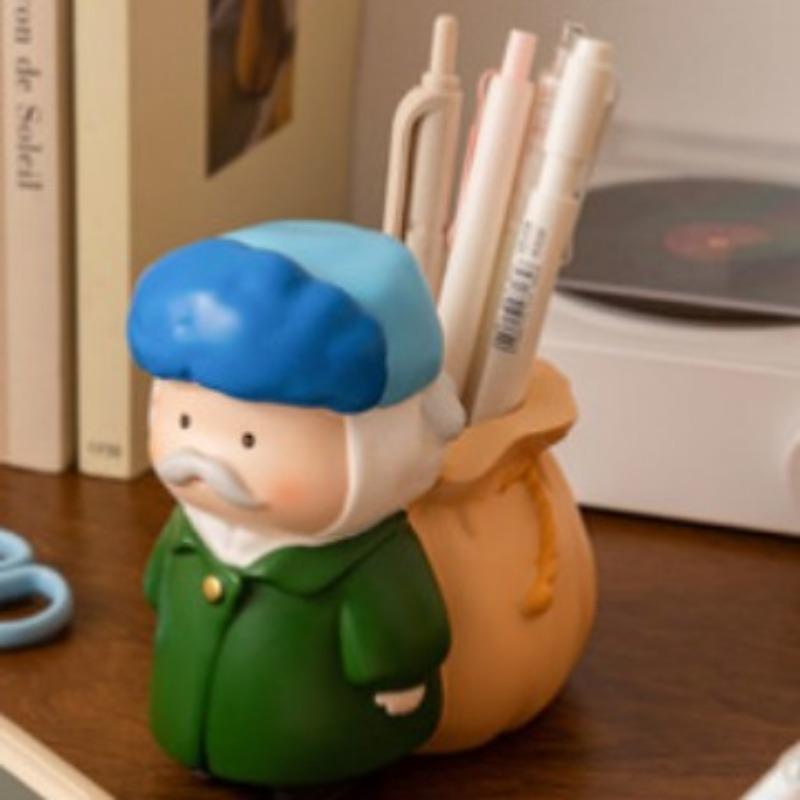 

Забавная акула B держатель для ручек свет роскошный высококачественный студенческий настольный декор большой емкости смоляные украшения детский праздничный подарок