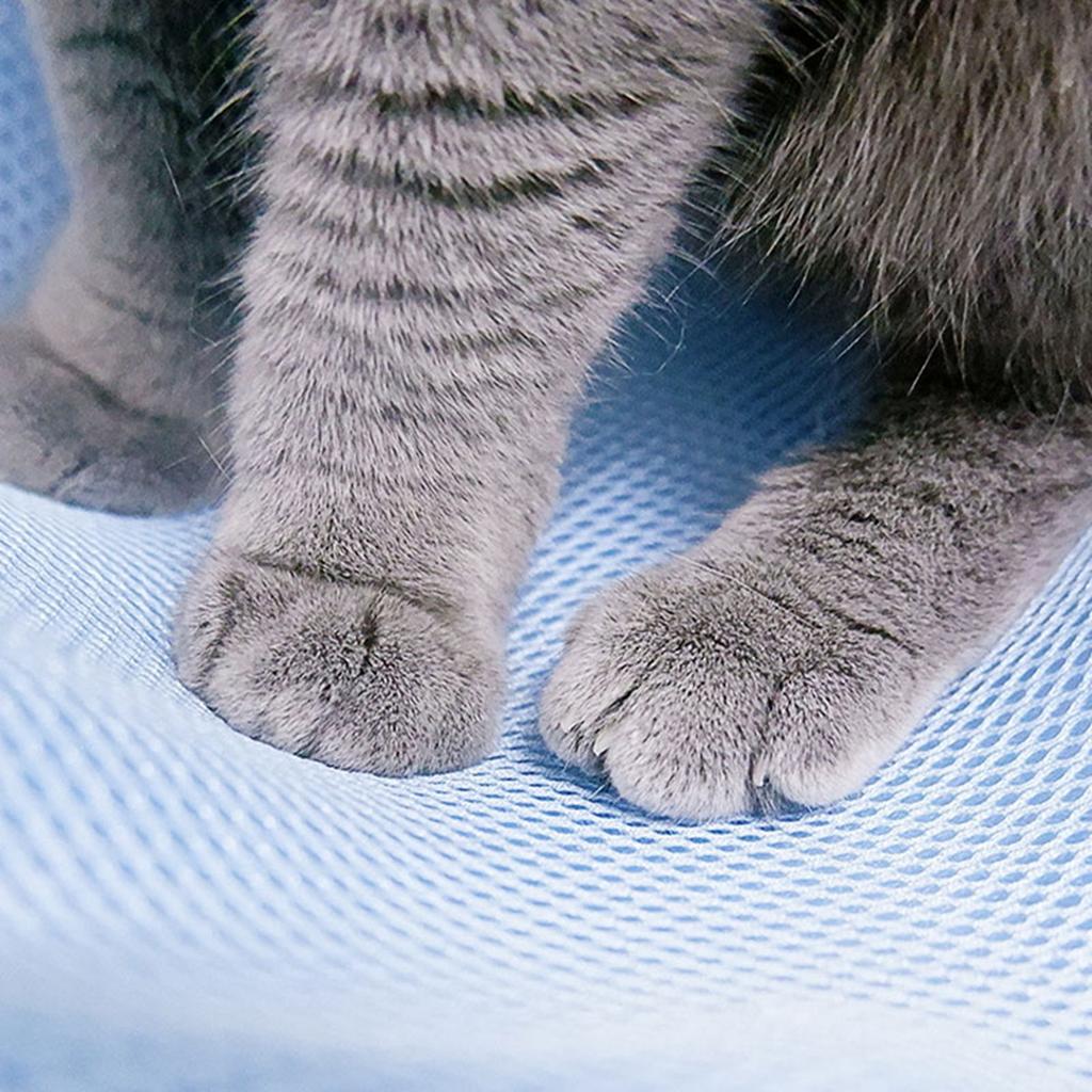 Cat Hanging Hammock for Cage Breathable Mesh Multifunction Reversible Cat Hammock Bed with Hooks for Summer Rest