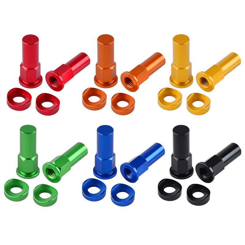 Rim Lock Nuts Bolts Spacer Valve Cap Motocross Dirt Bike For Yamaha YZ YZF TTR KTM Honda Kawasaki Suzuki BMW Husqvarna GasGas