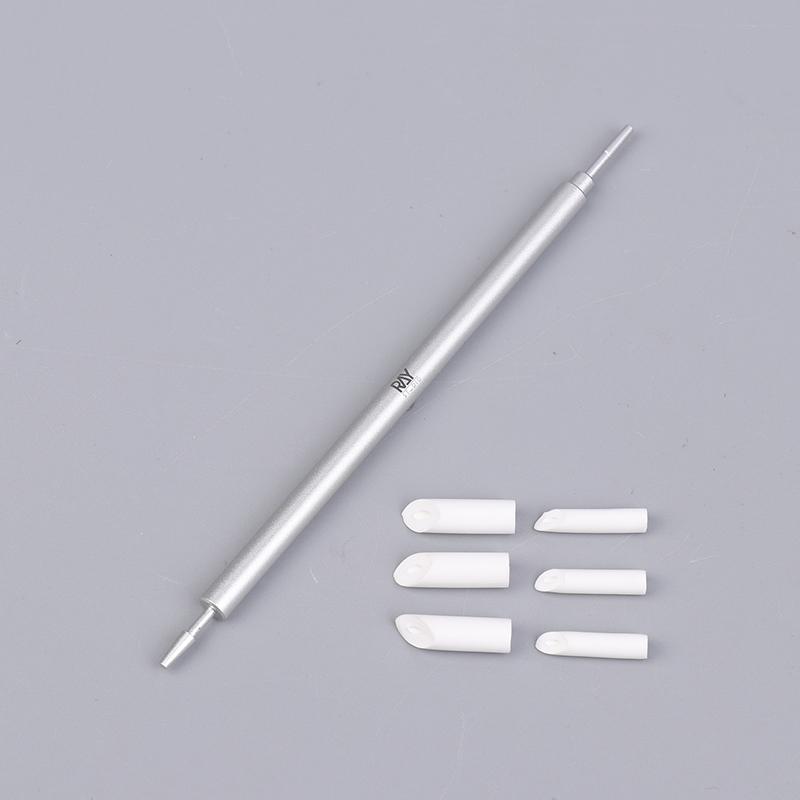 Metal Wiping Stick Seepage Cleaning Swab With Replace Wiping Cotton Tips For Model Hobby Panel Liner Cleaning Stick