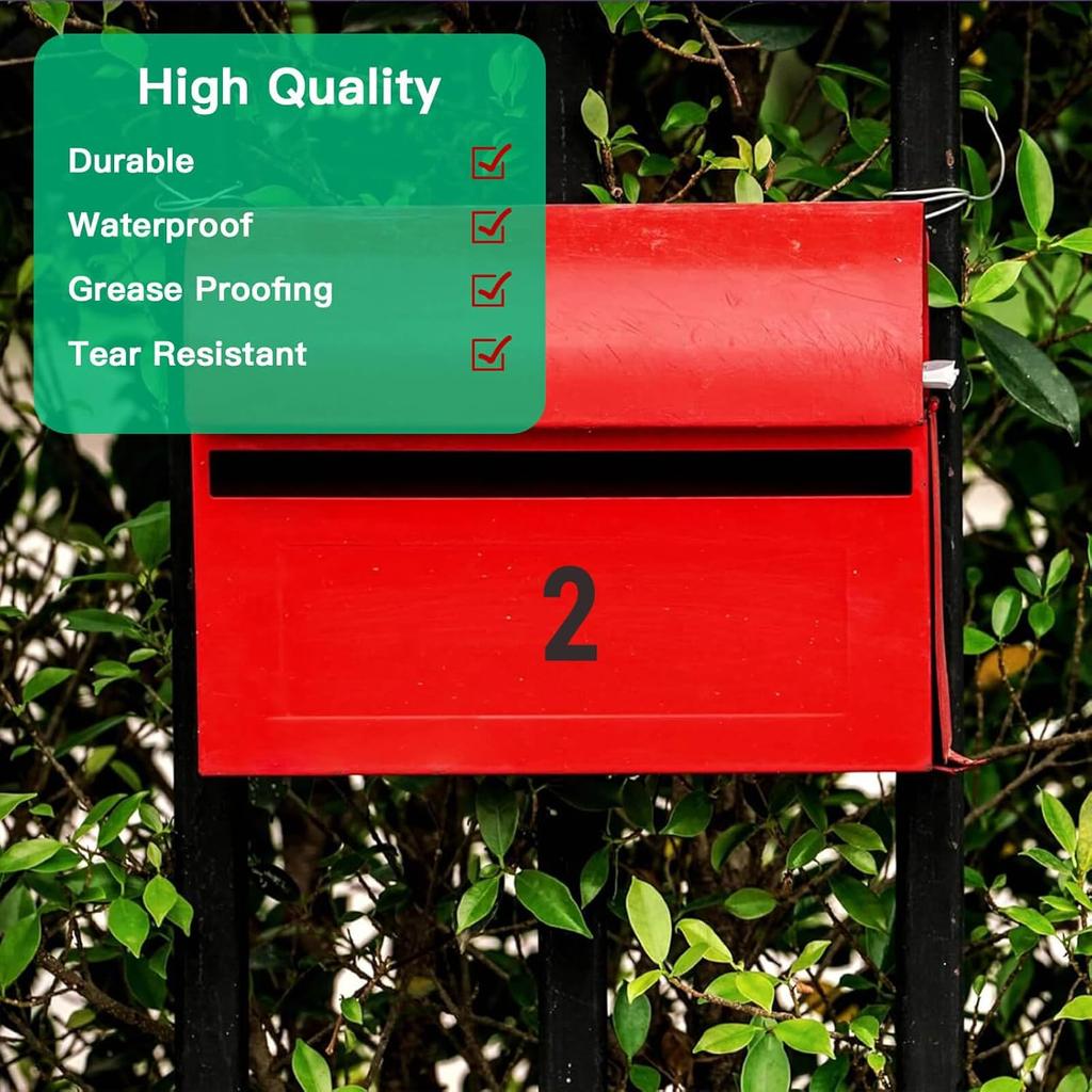 DUGUTUL 1500PCS 1 Inch Black Number Stickers 0-9 - Large Quantity Small Waterproof Vinyl Numbers Stickers for Extensive Labeling Solutions and Office