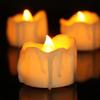 12 Pcs LED Flameless Tea Light Candles Flickering Electric Fake Candles Battery Operated LED Tea Lights with Warm Light Christmas Decoration