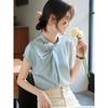 2025 Summer Korean Style Versatile Women's Short-Sleeve Round Neck Top