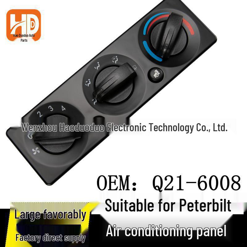 Q21-6008: Compatible with Peterbilt HVAC Air Conditioning Control Panel Electric
