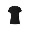 Puma Multicoloured Logo Sports Casual Breathable Letter Print Round Neck Short Sleeve T-Shirt Women Tops Black 845603-01