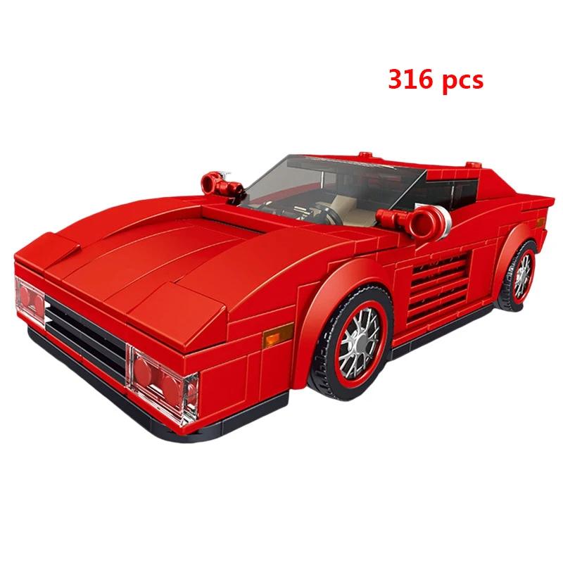 

City Vehicle Technical Racing Car Speed ​​Champion Будівельні блоки Racer Figures Sports Car Moc Model Educational Brick Toys