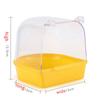 Bird Bath Tub Clean Feather Bath House Bird Cage Accessories Transparent Plastic Bird Box