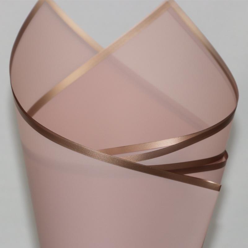 Bordo Dorato, Pellicola Gelatinosa, Carta da Regalo Floreale, Materiale, Impermeabile, Di Lusso, Carta da Regalo Floreale, Negozio di Fiori per Bouquet