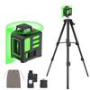 Compact Green Laser Level Meter with Auto Leveling & Rotating Crosshair