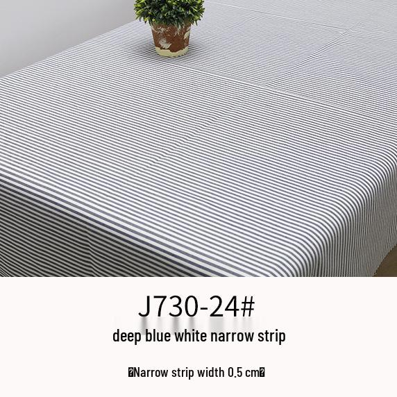 Plaid Cotton Linen Tablecloth and Cushion Fabric Set
