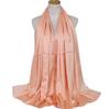 Fashion new plain malaysia satin silk hijab scarf solid color long muslim scarves headscarf turban muslim shawl female