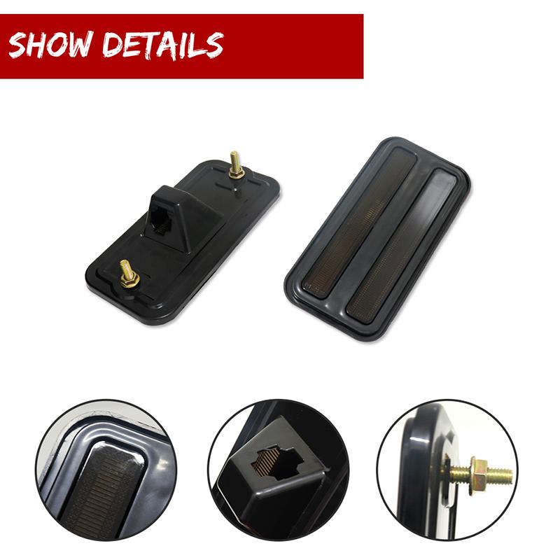 Car Front / Rear Bumper Side Marker Light Housing Shells For 1970-1981 Pontiac Firebird/Trans, No Bulb/Socket