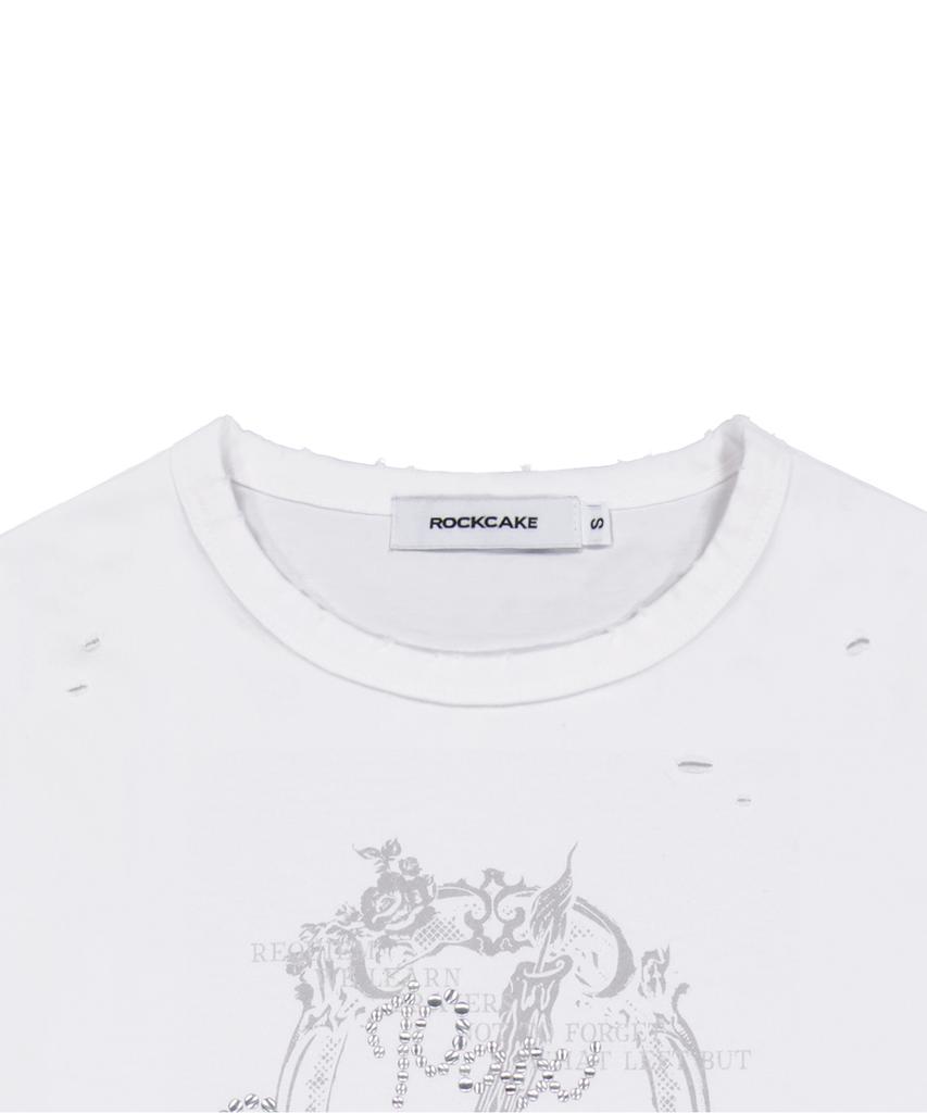 ROCKCAKE Semperna Hotfix Crop Top - White